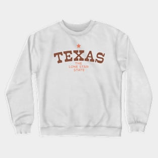 Texas The Lone State Crewneck Sweatshirt